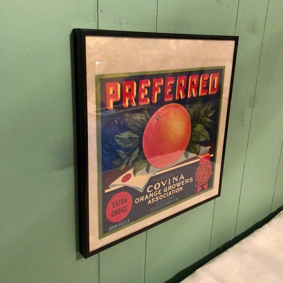 Preferred Brand VINTAGE California Orange Crate Label 1940s Style Advertising - Picture 2 of 4